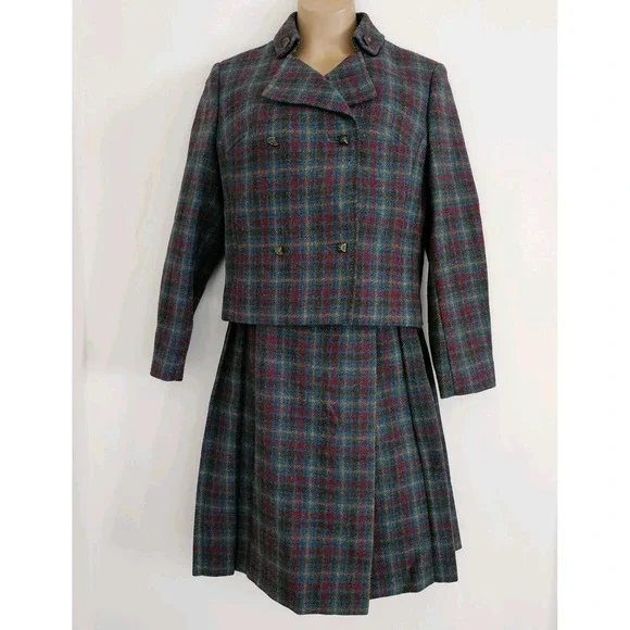 Elegant Multicolor Plaid Blazer - Picture 1 of 14